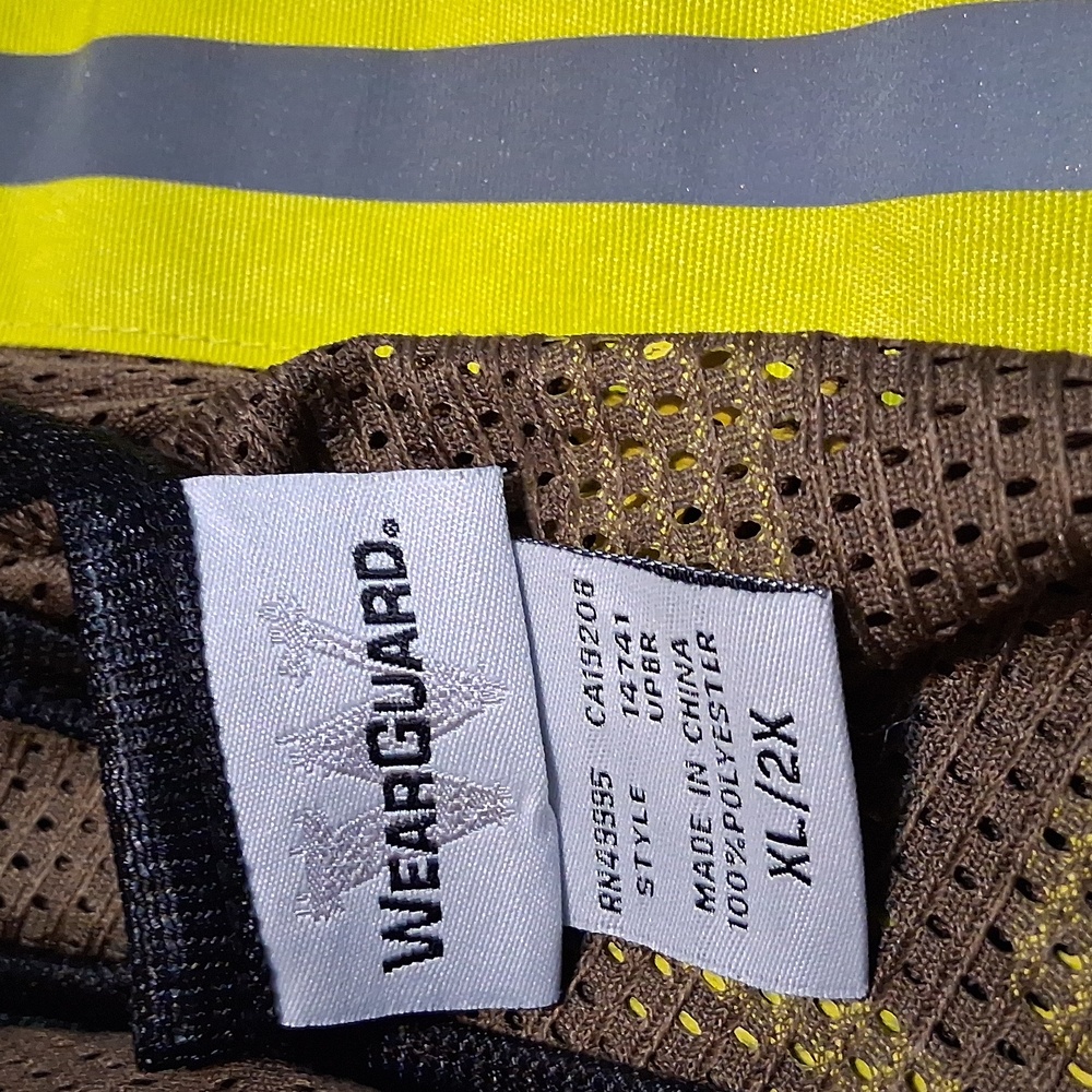 UPS Vest XLarge Brown Reflective Sleeveless Work Wear Seasonal Employee
